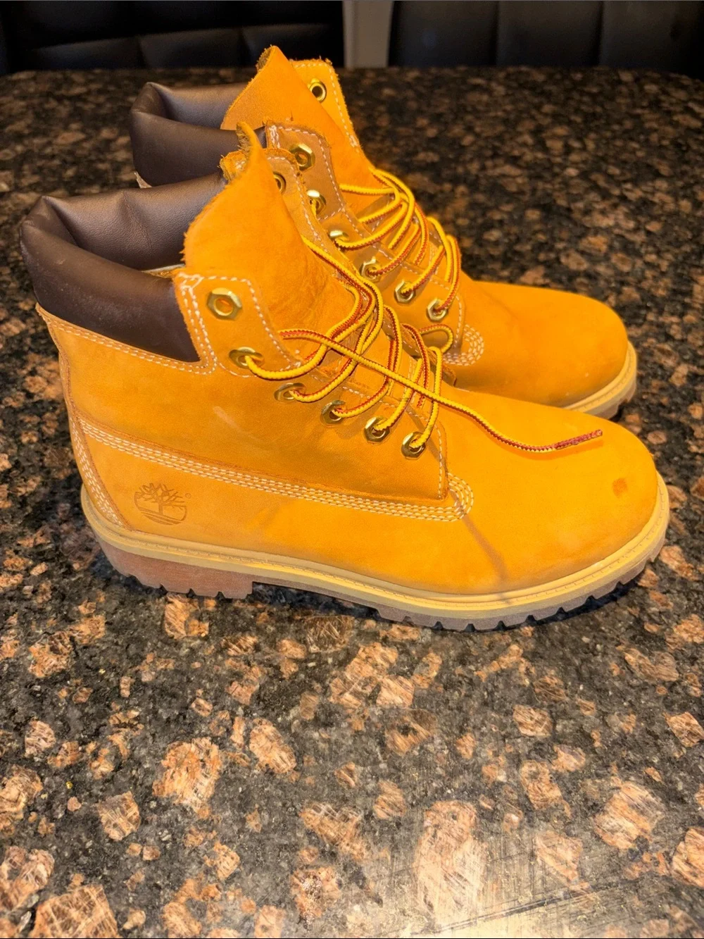 Timberland Wheat Nubuck 6-Inch Lace-Up Work Boots